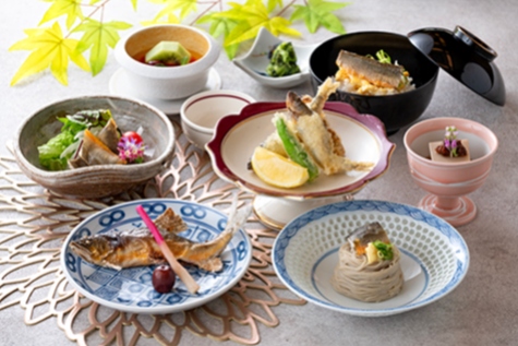 岐阜グランドホテル　日本料理　吉祥　鮎料理フェア　1日15食限定ランチ　清流鮎御膳