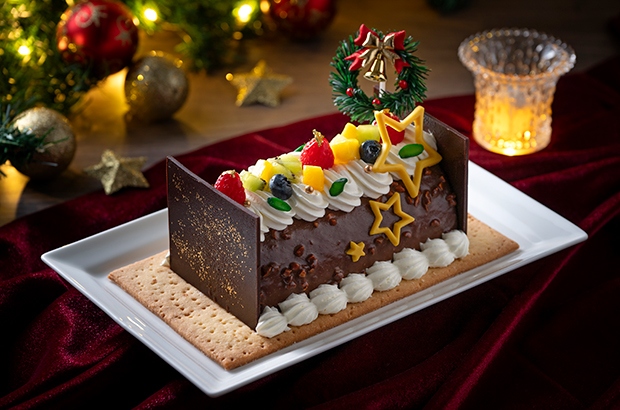 岐阜グランドホテル　2025クリスマスケーキ　ブッシュドノエル